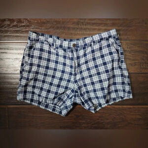Goodthreads Womens Blue Plaid Shorts